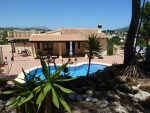 Traditional Spanish villa with pool in Moraira - click to enlarge